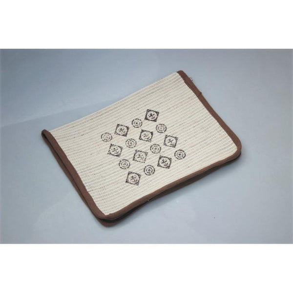 MacBook Air Sleeve Made with Woven Banana and Hibiscus Fibre - Suite 16 Motif