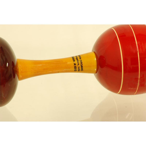 Hand-Crafted Wooden Maraca Rattle Toy