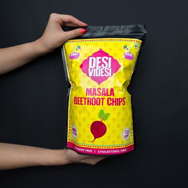 Solar-Dried Beetroot Chips - Masala Flavour (Pack of 2)