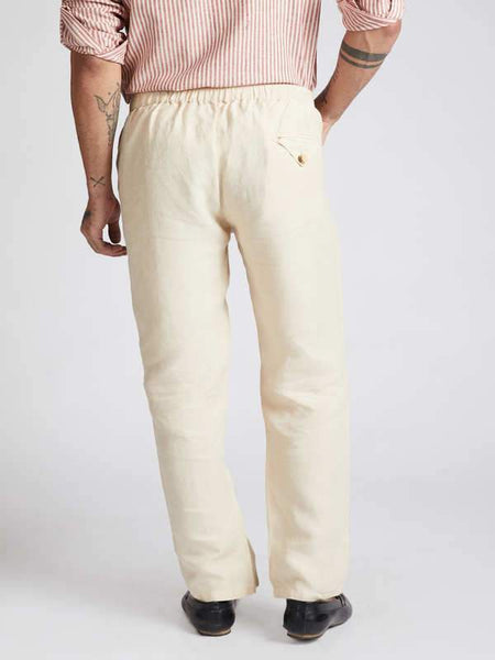 Men's Hemp Casual Pants - Beige