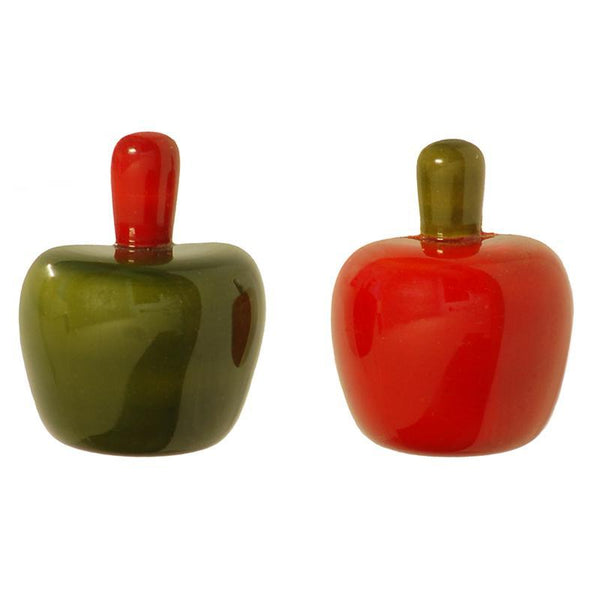 Hand-Crafted Wooden Fridge Magnets - Apples (Set of 2)