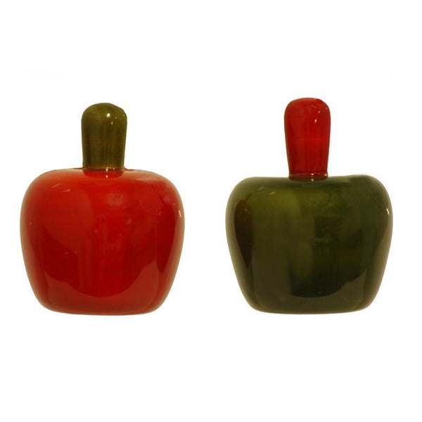 Hand-Crafted Wooden Fridge Magnets - Apples (Set of 2)