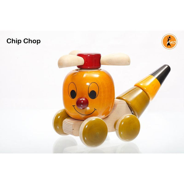 Chip Chop - Hand-Crafted Wooden Stacker and Push Toy