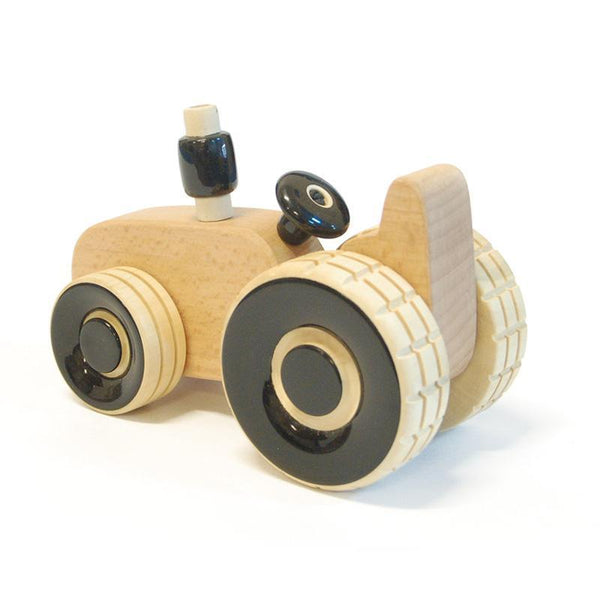 Ippu the Tractor -  Hand-Crafted Wooden Push Toy