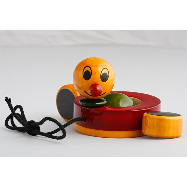 Duby the Duck - Hand-Crafted Wooden Paddling Pull Toy