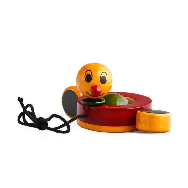 Duby the Duck - Hand-Crafted Wooden Paddling Pull Toy