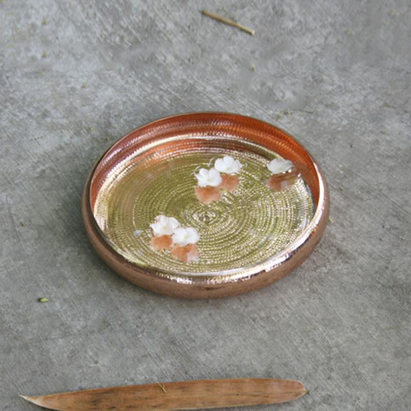 Copper Meditation Vessel Handcrafted by Traditional Artisans