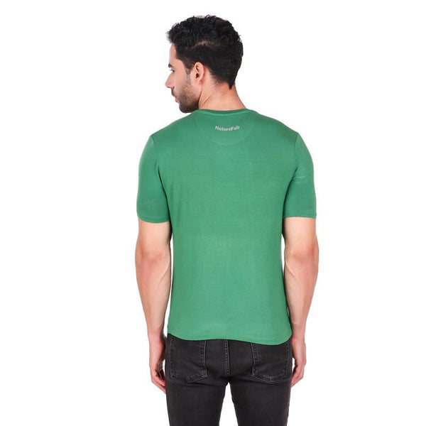 Men's Round Neck Bamboo T-shirt - Green