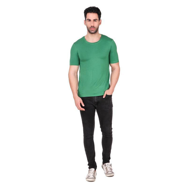 Men's Round Neck Bamboo T-shirt - Green