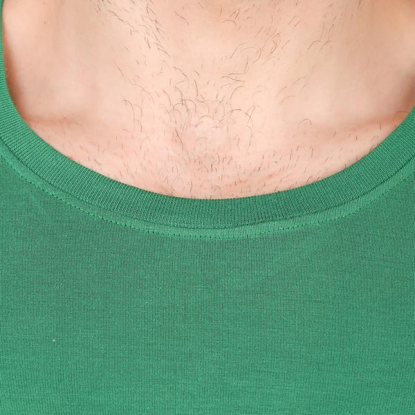Men's Round Neck Bamboo T-shirt - Green