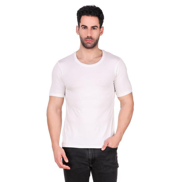 Men's Round Neck Bamboo T-shirt - White