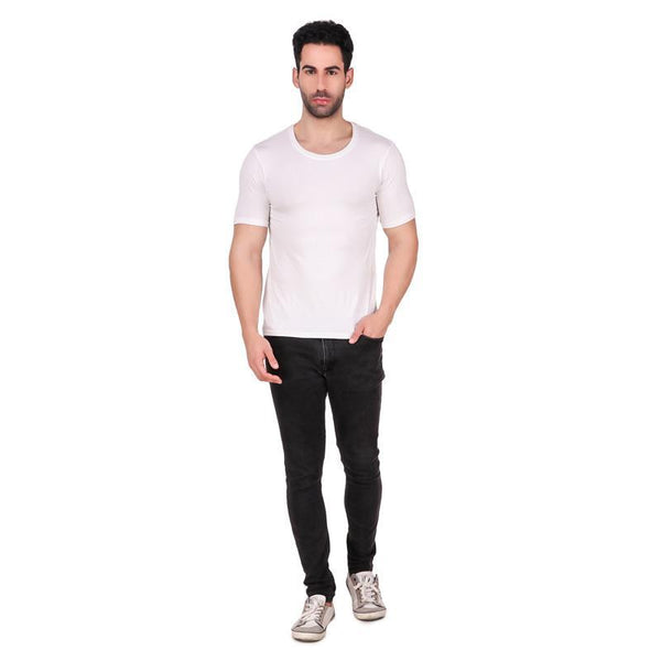Men's Round Neck Bamboo T-shirt - White