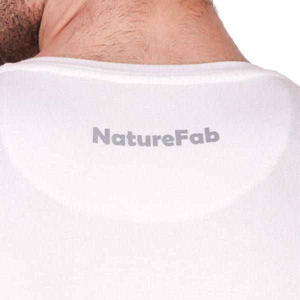 Men's Round Neck Bamboo T-shirt - White