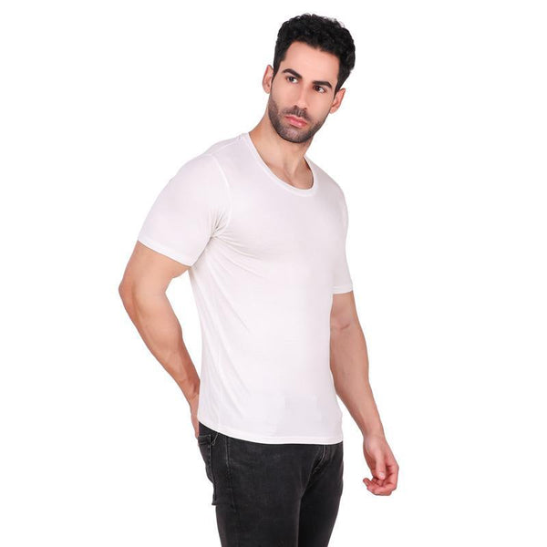 Men's Round Neck Bamboo T-shirt - White