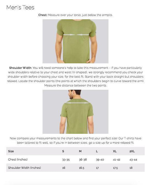 Men's Colour Block Round Neck Bamboo Tee - Slate Black and Harbour Mist (AMCT002M)