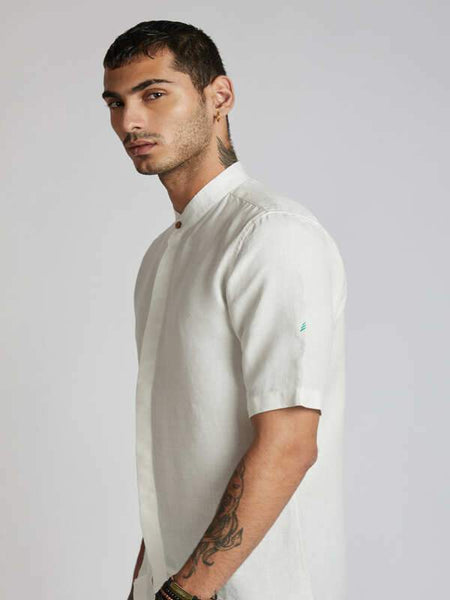 Men's Natural Hemp Kurta - White