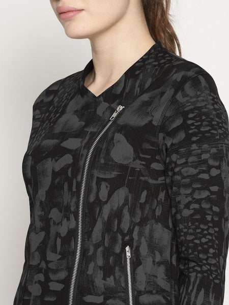 Women's Organic Cotton Printed Rocker Jacket