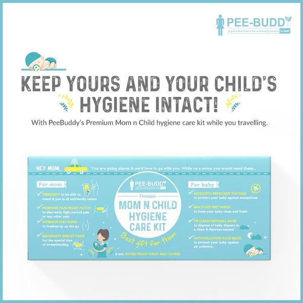 PeeBuddy Mother and Child Travel Hygiene Care Kit