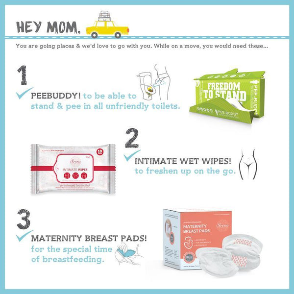 PeeBuddy Mother and Child Travel Hygiene Care Kit