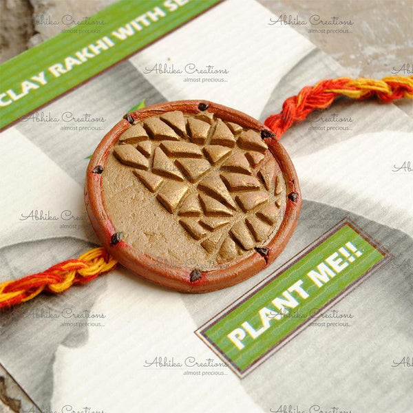 Plantable Clay and Seed Rakhi - Mountain Matrix