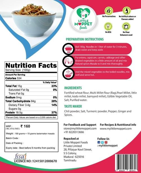 Multi-Millet Noodles, 180g