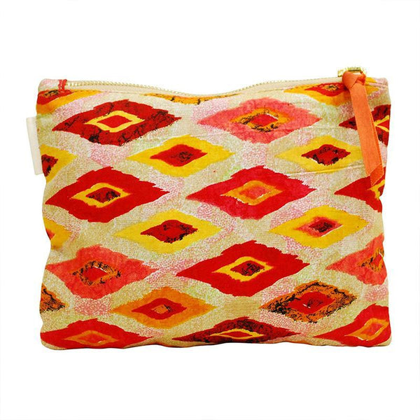 Upcycled Multicolour Embroidered Pouch