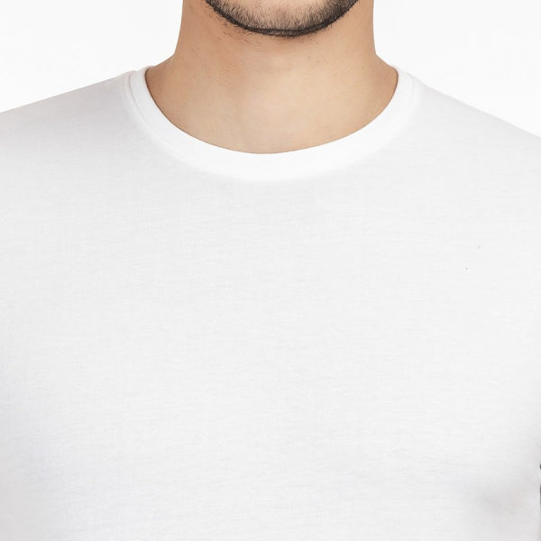 100% Organic Cotton Round Neck T-shirt - Lagom White
