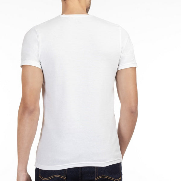 100% Organic Cotton Round Neck T-shirt - Lagom White