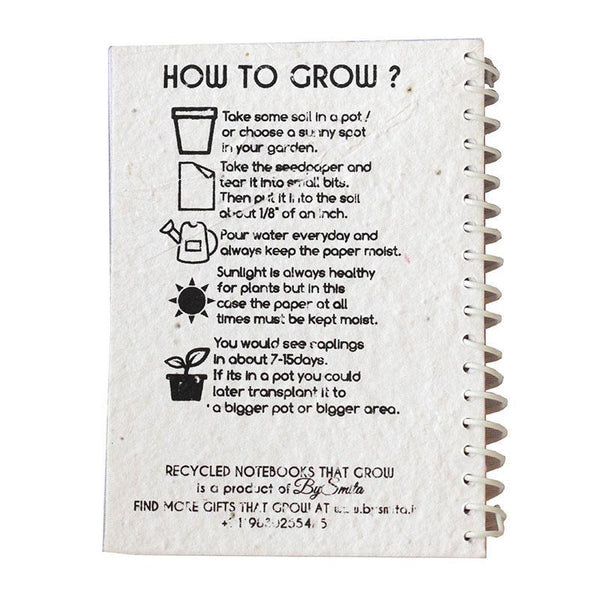 Plantable Seed Embedded Notebook- 80 Pages