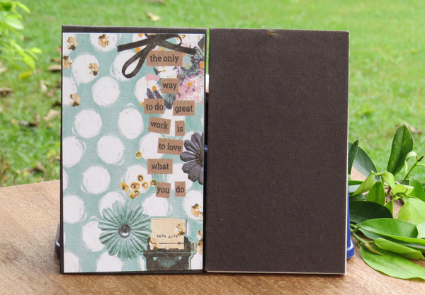 Handmade Paper Notepad Combo - Plain and Printed (30 pages)