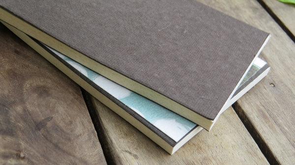 Handmade Paper Notepad Combo - Plain and Printed (30 pages)