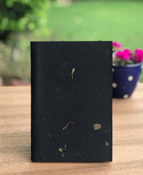 Handmade Notebook with Marigold Flower Cover (80 pages)