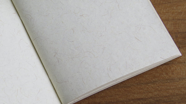 Handmade Paper Notebook with Printed Cover (80 pages)