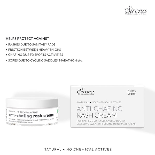 Sirona Natural Anti-Chafing Rash Cream with 5 Herbs - 25g
