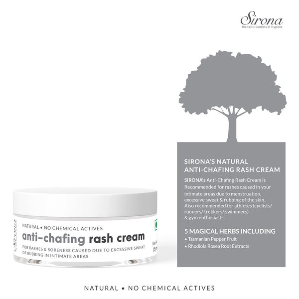 Sirona Natural Anti-Chafing Rash Cream with 5 Herbs - 25g