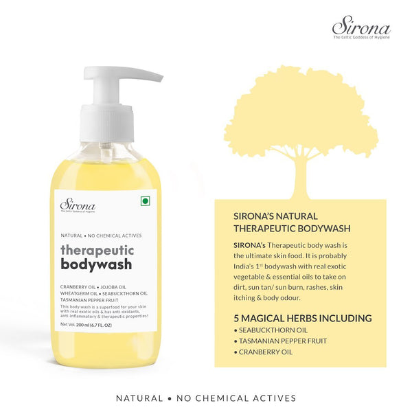 Sirona Natural Anti-Fungal Therapeutic Body Wash With 5 Herbs  - 200ml
