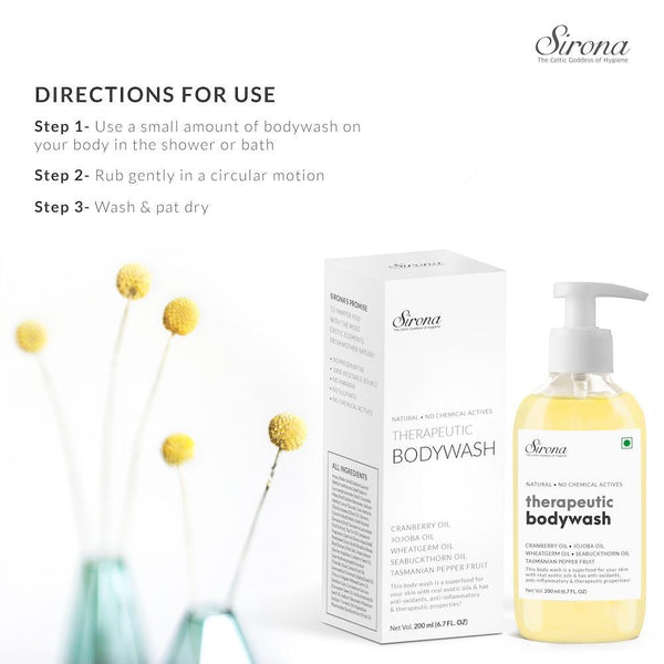 Sirona Natural Anti-Fungal Therapeutic Body Wash With 5 Herbs  - 200ml