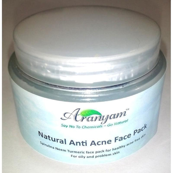 Anti-Acne Spirulina, Neem and Turmeric Face Pack, 250g