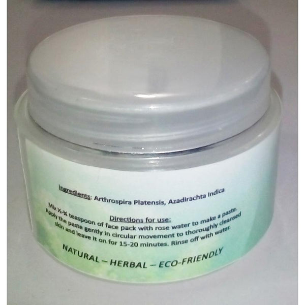 Anti-Wrinkle Spirulina and Neem Face Pack, 250g
