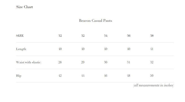 Men's Hemp Casual Pants - Beige
