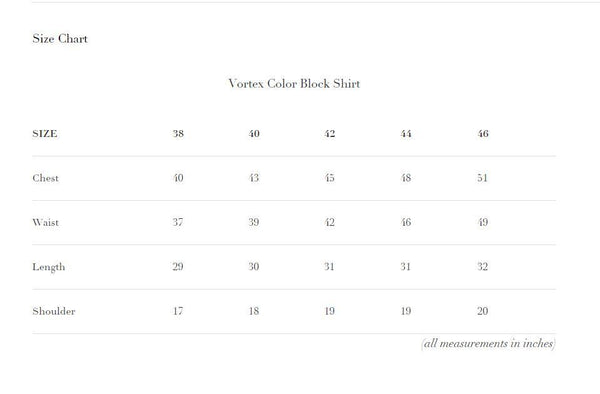 Men's Hemp Colour Block Shirt - Navy