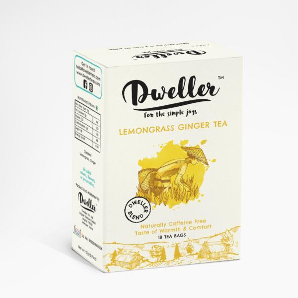 Natural Lemongrass and Ginger Tea (18 Tea Bags)