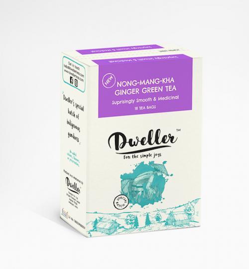 Natural Manipuri Nong-Mang-Kha Ginger Green Tea (18 Tea Bags)