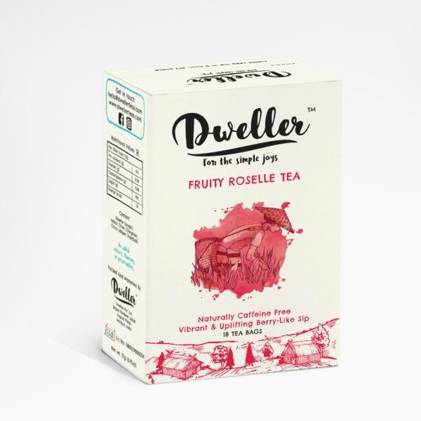 Natural, Fruity Manipuri Roselle Tea (18 Tea Bags)