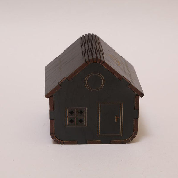 Natural Odour Absorbent for Cars - Made from Activated Carbon (HouseShaped)- Black