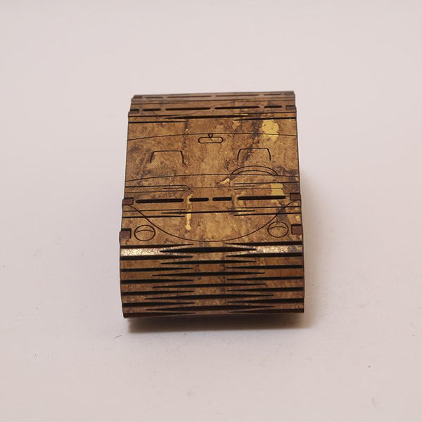 Natural Odour Absorbent for Cars - Made from Activated Carbon (CarShaped)- Wooden