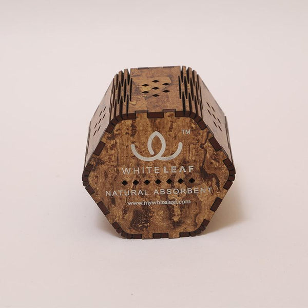 Natural Odour Absorbent for Cars - Made from Activated Carbon (Hexagon Shaped)- Wooden