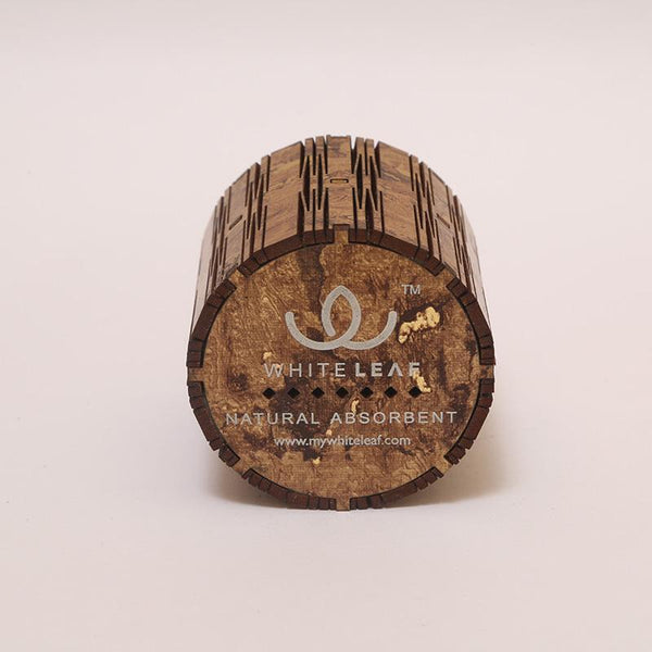 Natural Odour Absorbent for Cars - Made from Activated Carbon (Cylinder Shaped)- Wooden