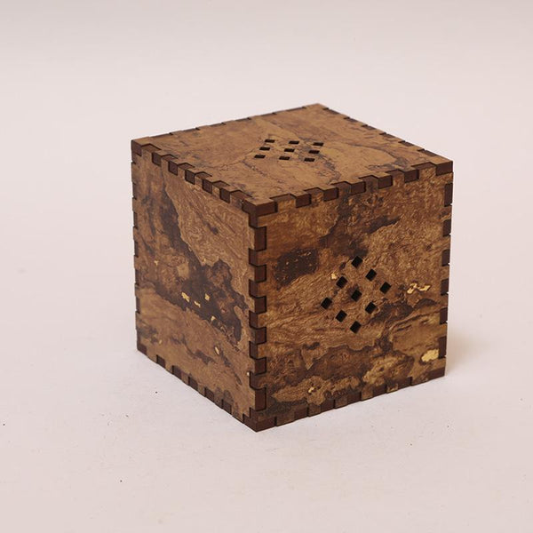 Natural Odour Absorbent for Cars - Made from Activated Carbon (Cube Shaped)- Wooden