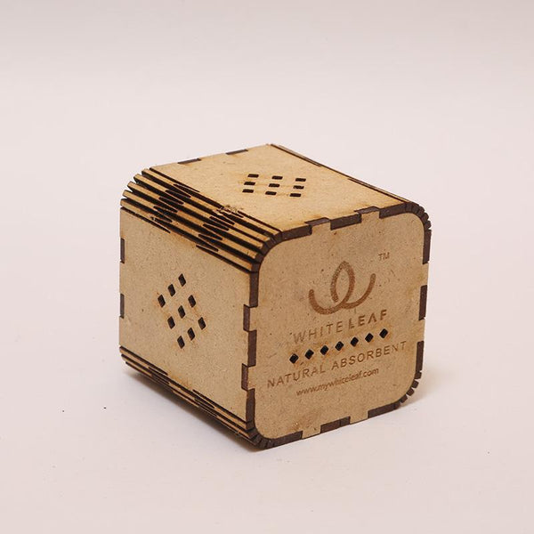Natural Odour Absorbent for Cars - Made from Activated Carbon (Dice Shaped)- Beige